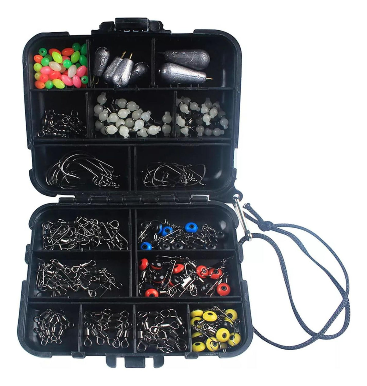 Kit 177 Accesorios Pesca Caja Aparejos