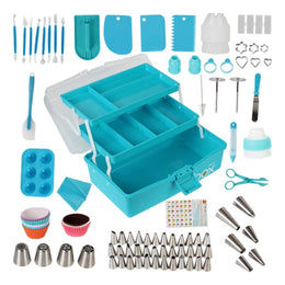 Kit Maleta Decoración Repostería 236 Piezas Herramientas 3 Niveles