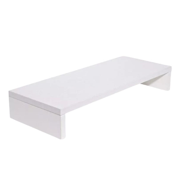 Organizador Escritorio Alzador Monitor Madera Blanco 49.8x8x20 CM