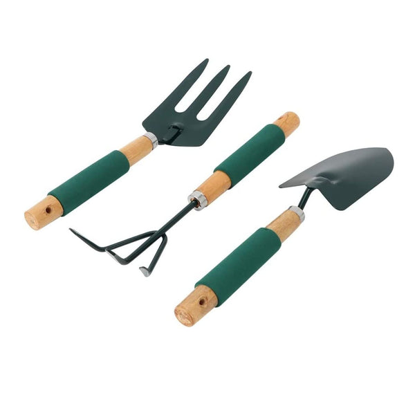 Set Jardinería Huerto 3 Piezas Metal Madera