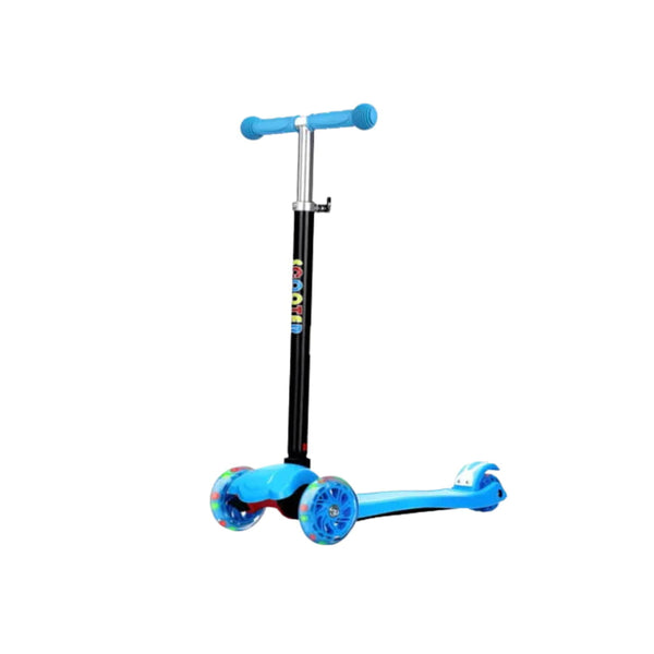 Scooter Monopatín 3 Ruedas LED Infantil Regulable Celeste