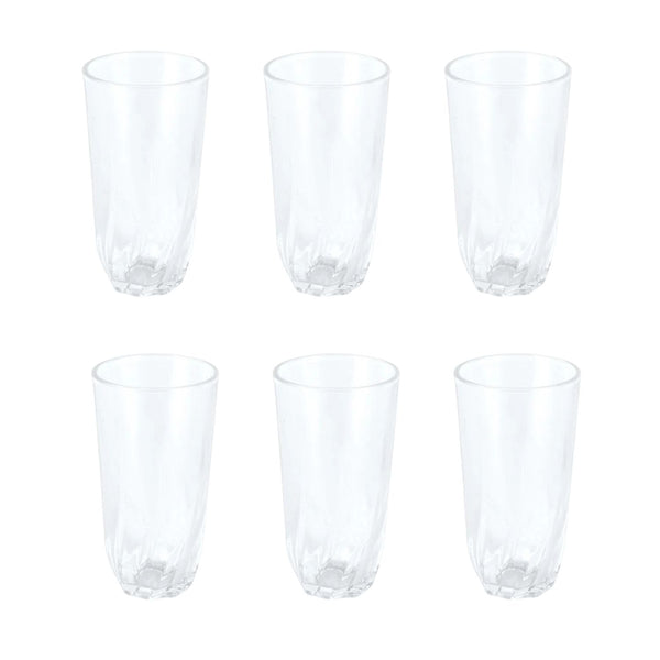 Set 6 Vasos Vidrio Sevilla 13X6.5 CM