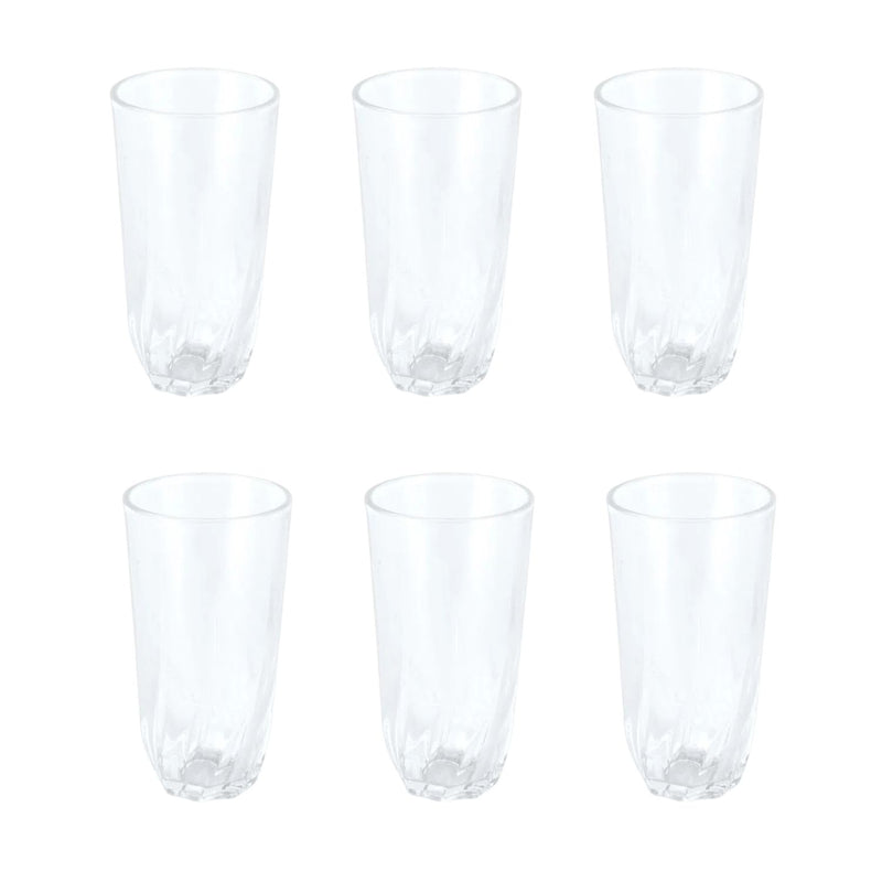 Set 6 Vasos Vidrio Sevilla 13X6.5 CM