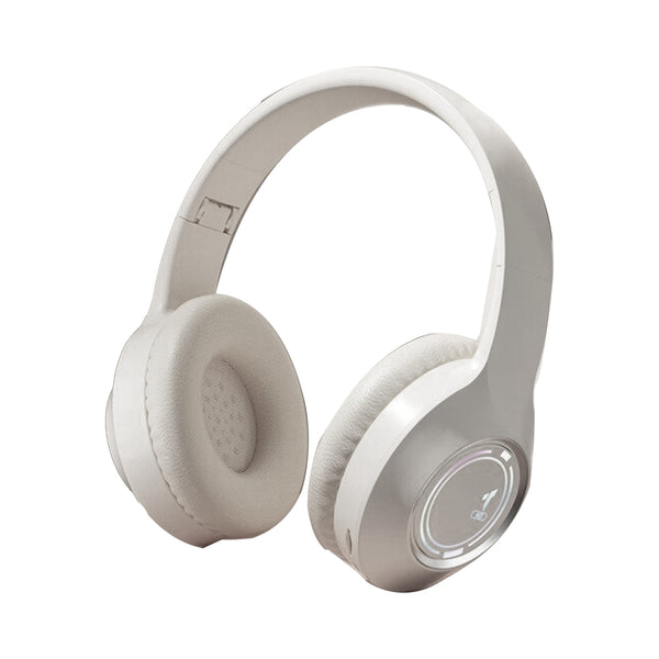 Audífonos Luminoso Bluetooth 5.3 Plegables HIFI Blanco