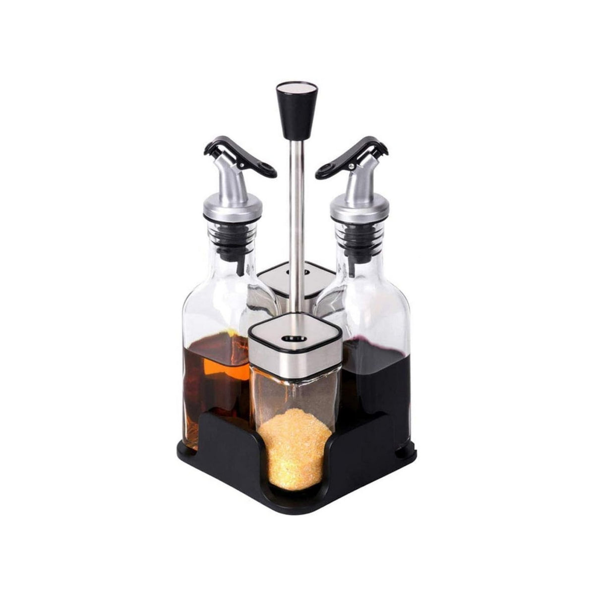 Set Alcuza Dispensador 4 Piezas Vidrio 100 ML