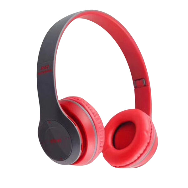 Audífonos Bluetooth Recargable Micrófono FM/TF Rojo