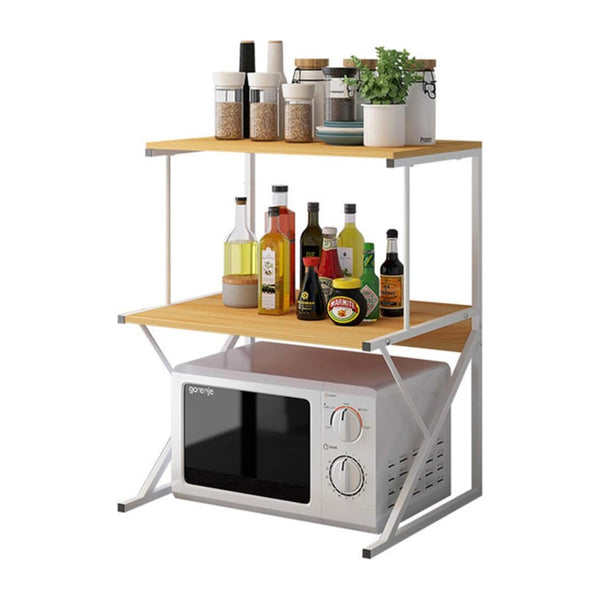 Estante Rack Cocina Microondas Organizador Blanco 64x54x37 CM