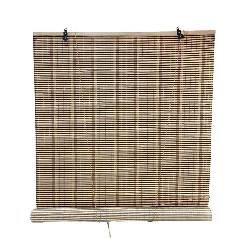Cortina Persiana Roller Enrollable Bambú Chocolate 120x180 CM