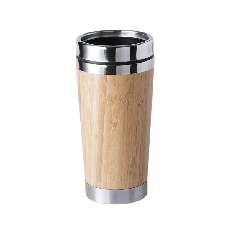 Vaso MUG Tapa Acero Bambú Ariston 500 ML