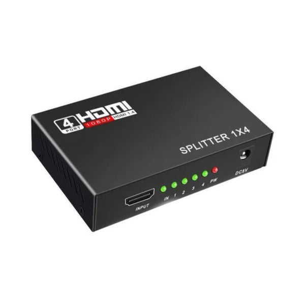 Splitter Hdmi 1x4 HD 4K Conecta Hasta 4 TV