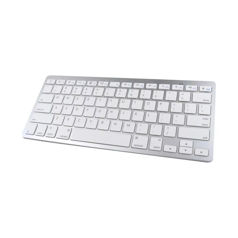 Teclado Inalámbrico Bluetooth Plateado