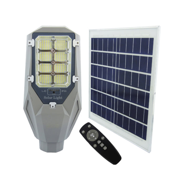 Foco Brazo Solar 800 Watt 256 LED 8 Placas Aluminio Indicador Carga Control Remoto