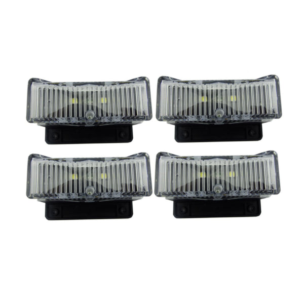 Set 4 Aplique Solar LED Mini Luz Blanca