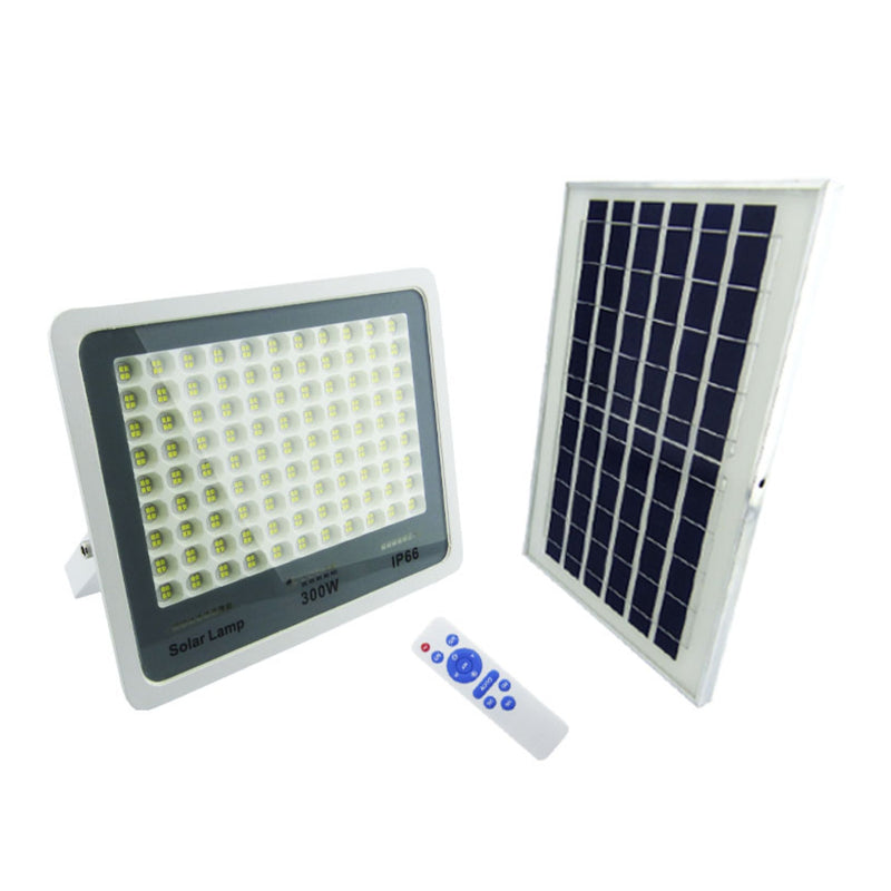 Proyector Solar LED 300 Watt 396 LED Control Remoto Metal E Indicador Carga