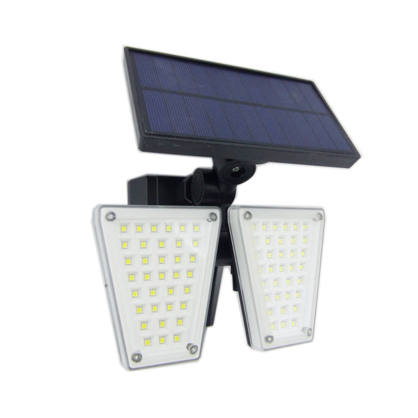 Proyector Solar LED Doble Mini 60 Watt Articulado PVC Sensor