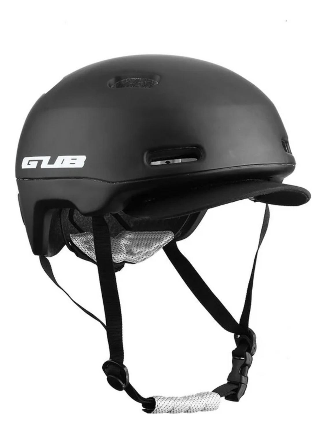 Casco Bicicleta City Visera Profesional M Negro