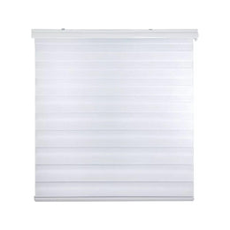 Cortina Roller Dúo Zebra Día Noche Blanco 80x200 CM