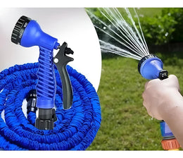Manguera Reforzada Retráctil 45 MTS Jardín Azul