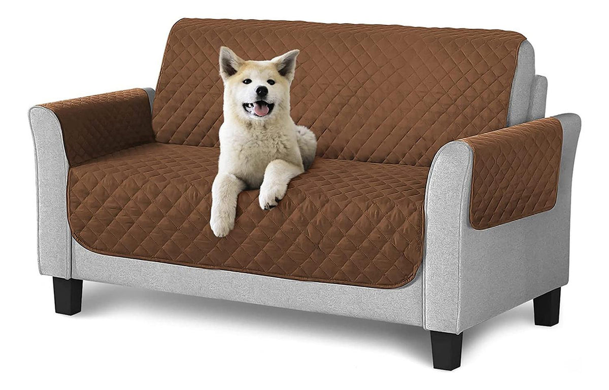 Funda Cobertor Protector Sofá Sillón 2 Cuerpos Café