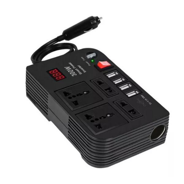 Inversor Corriente Automóvil 300 Watt 12 V A 220v