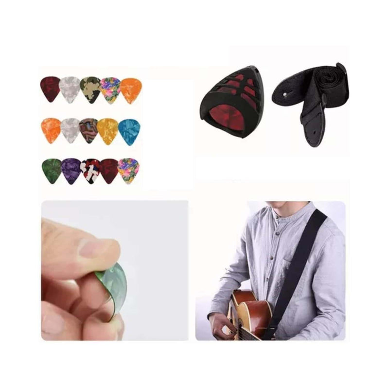 Kit 66 Accesorios Guitarra Acústica Cuerdas