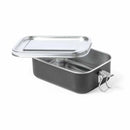 Contenedor Tupper Hermético Acero Inox. Negro Shonka 750 ML