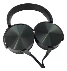 Audífonos Extra Bass Micrófono 3.5 MM Plug Estéreo Negro