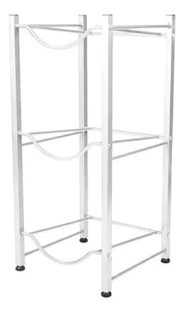 Organizador Estante Rack 3 Botellones Agua 20 LT Blanco