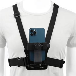 Kit Soporte Celular Ajustable Arnés Pecho Correa Selfie – Compatible Smartphones