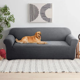 Funda Sofá Cubre Sillón Protectora Elastizada 230 CM Gris Oscuro