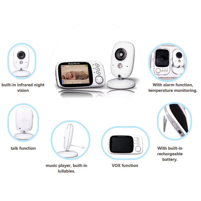Cámara Video Monitor Digital Bebes Visión Nocturna