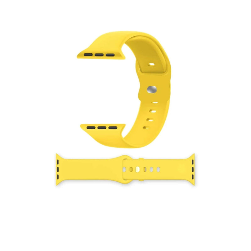 Correa Apple Watch Silicona Amarillo M/L 42x44x45 MM