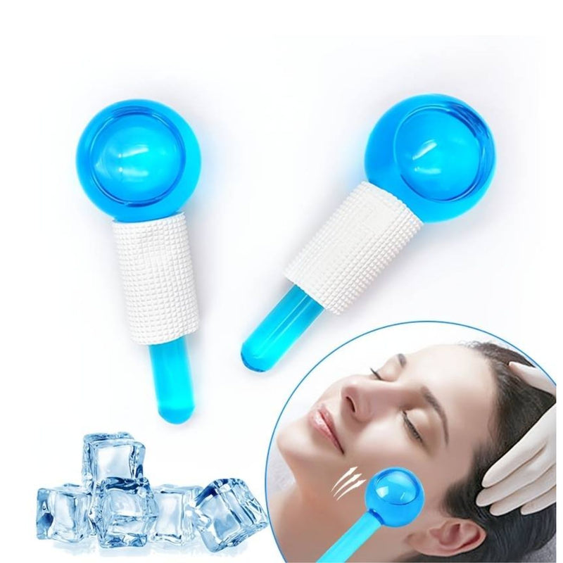 Bolas Masajeadora Cristal Facial Frio Calor