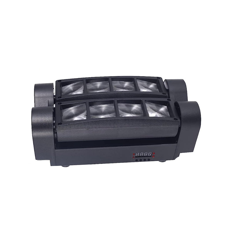 Maquina 8 Luces LED RGBW DJ Cabeza Móvil Activas Por Sonido