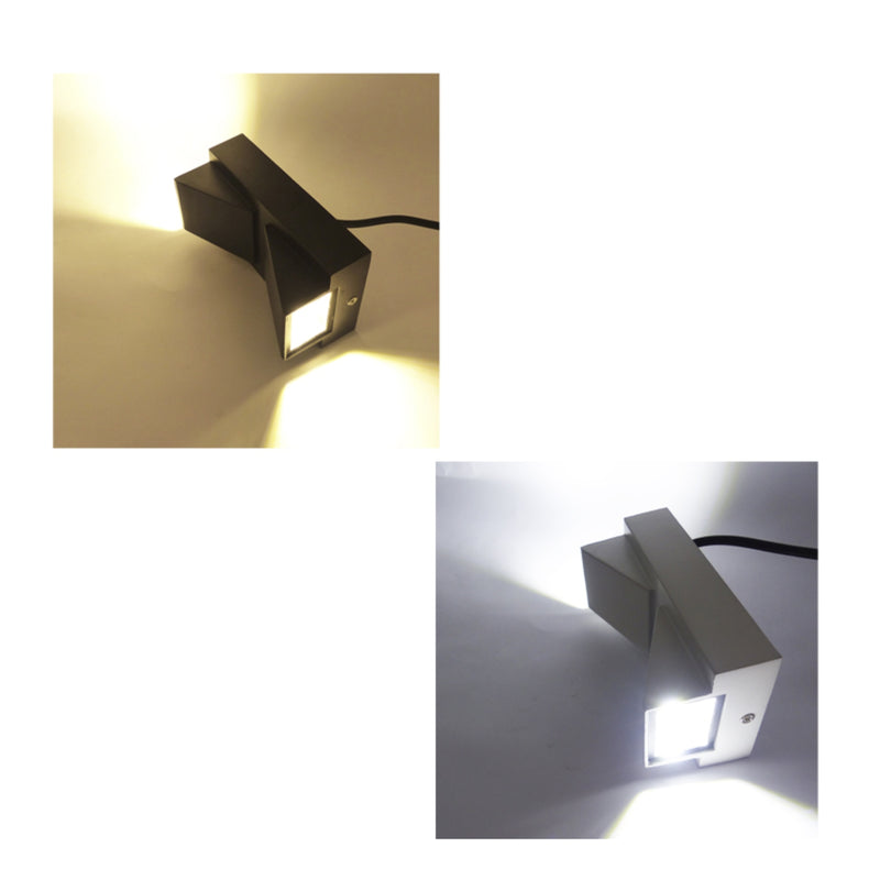 Aplique 2 LED COB Decorativo Aluminio Muro