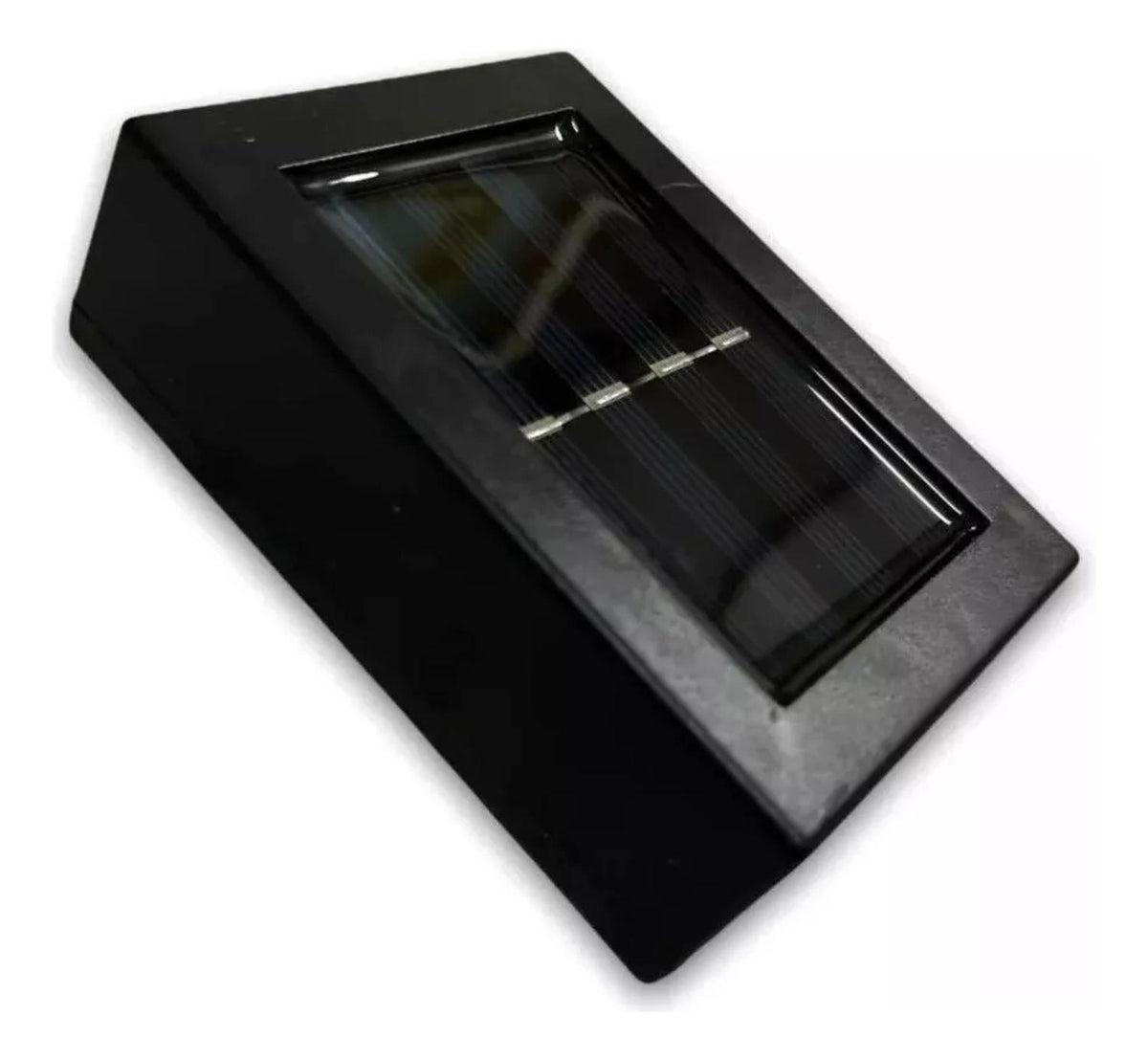 Pack 4 Focos Muro Aplique LED Solar Jardín 10x3x7 CM
