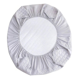 Cubre colchón Acolchado Impermeable 2 Fundas Almohadas 2 Plazas Blanco
