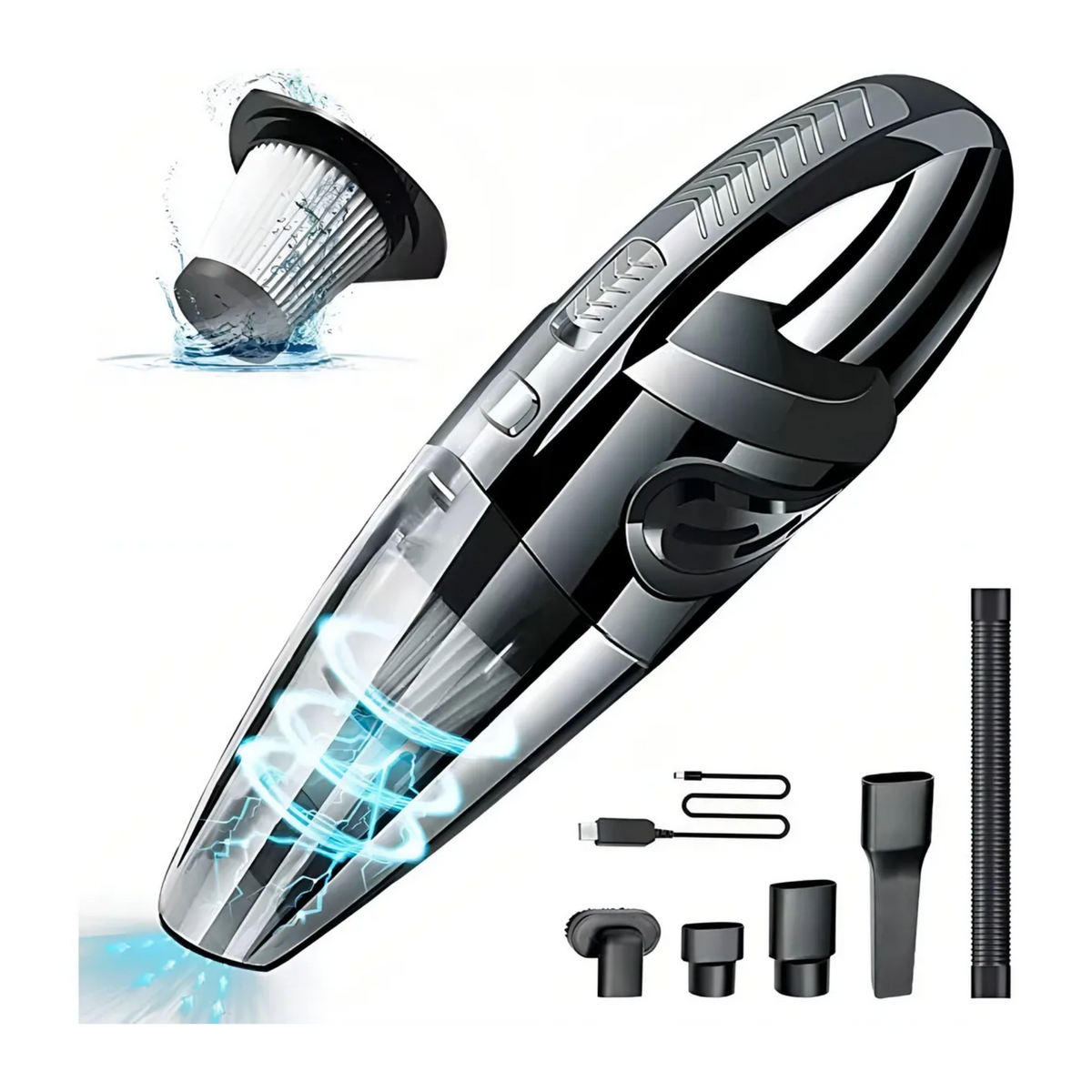 Aspiradora Mano Portatil Electrica Manual 120 Watt