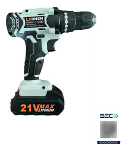 Kit Taladro Destornillador Inalámbrico 21 V + 2 Baterías