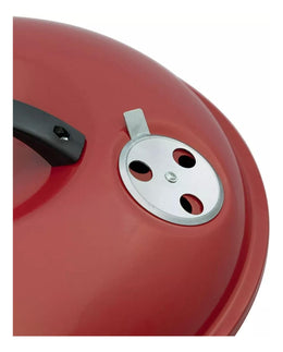 Parrilla Asado Carbón Redonda 36 CM Roja