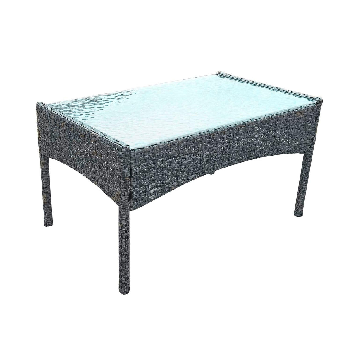 Juego Comedor Terraza Jardín Rattan 4 Piezas