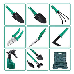 Kit Herramientas Jardinería Acero Rastrillo Tijera Podar