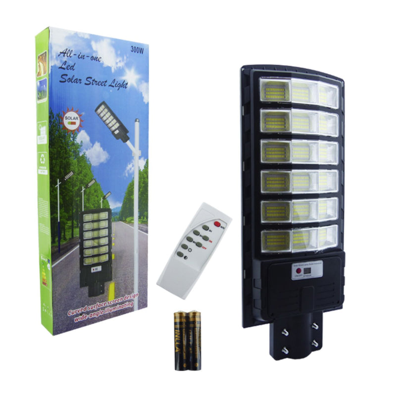 Foco Poste Solar 300 Watt 18 Placas 594 LED
