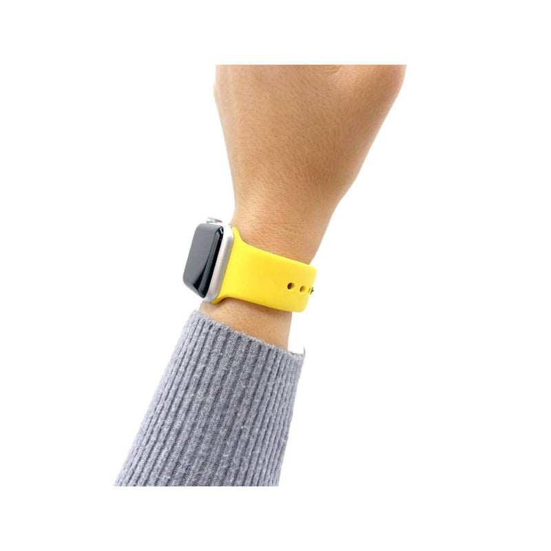 Correa Apple Watch Silicona Amarillo M/L 42x44x45 MM