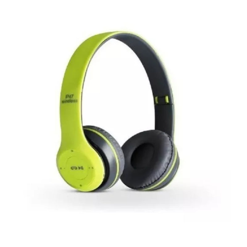 Audífonos Bluetooth Recargable Micrófono FM/TF Verde