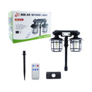 Farol Solar Doble 192 LED 26X17X12 CM