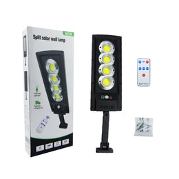 Foco Mini Solar Pared 4 Placas LED COB Brazo