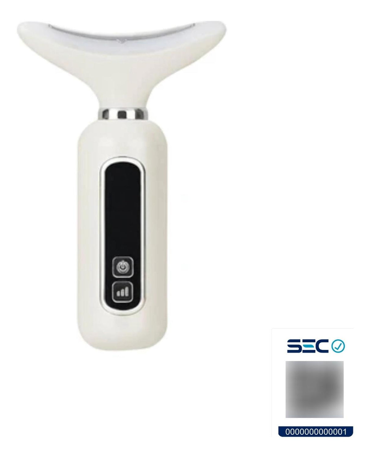 Masajeador Reductivo SkinCare Cuello Rostro Ultrasónico Blanco