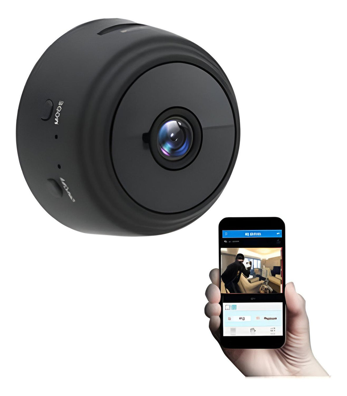 Mini Cámara Seguridad WIFI HD Visión Nocturna Recargable