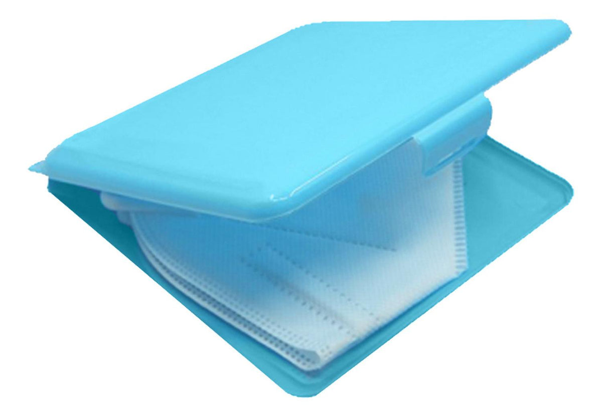 Estuche Porta Mascarilla KN-95 Celeste